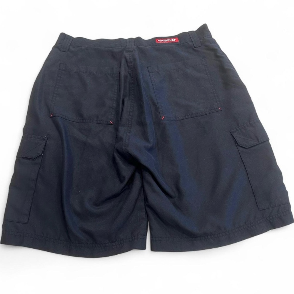 Vintage Y2K Split 32 Cargo Board Shorts Skater Opium Grunge Baggy Work Goth Punk - Picture 2 of 14
